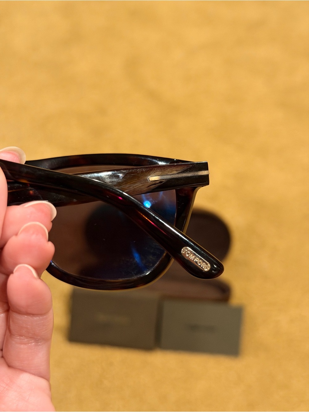 Authentic Tom Ford Andrew TF 500-F 52N 54-18 145 Tortoise Shell Sunglasses - Picture 6 of 11